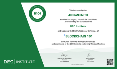 DECx: Blockchain 101 Certificate - Part 2