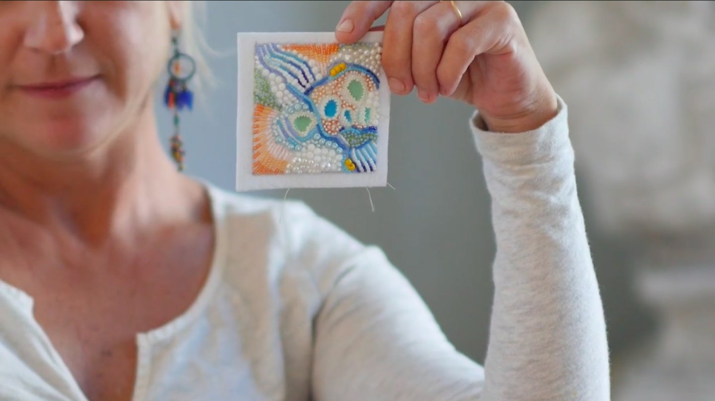 Unique Embroidery: Bead Your Own Coral Tide Pool!