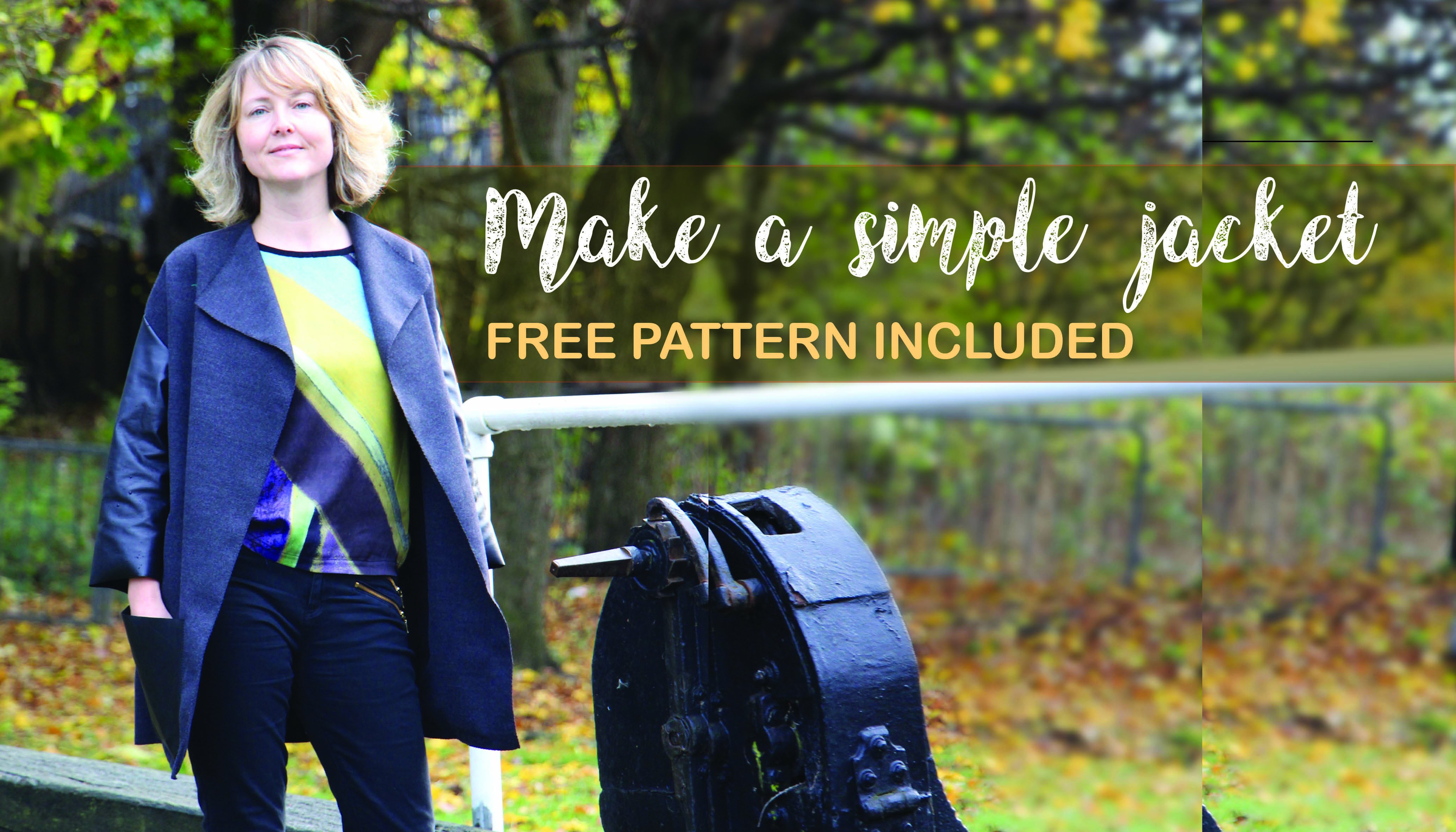 Sew a simple jacket using a PDF pattern