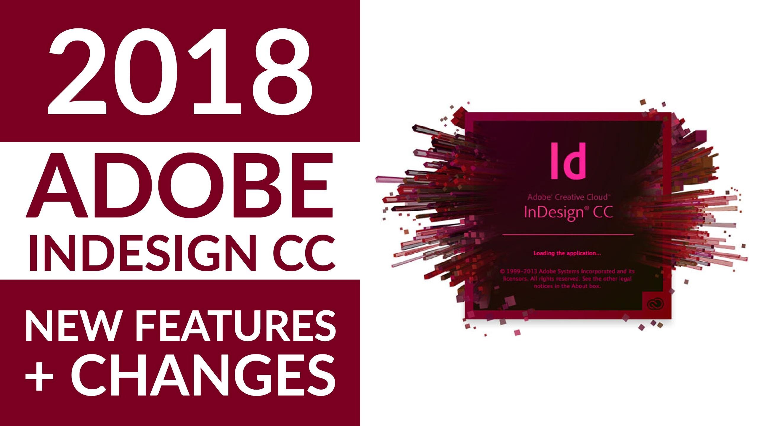 Adobe InDesign 2018 New Features