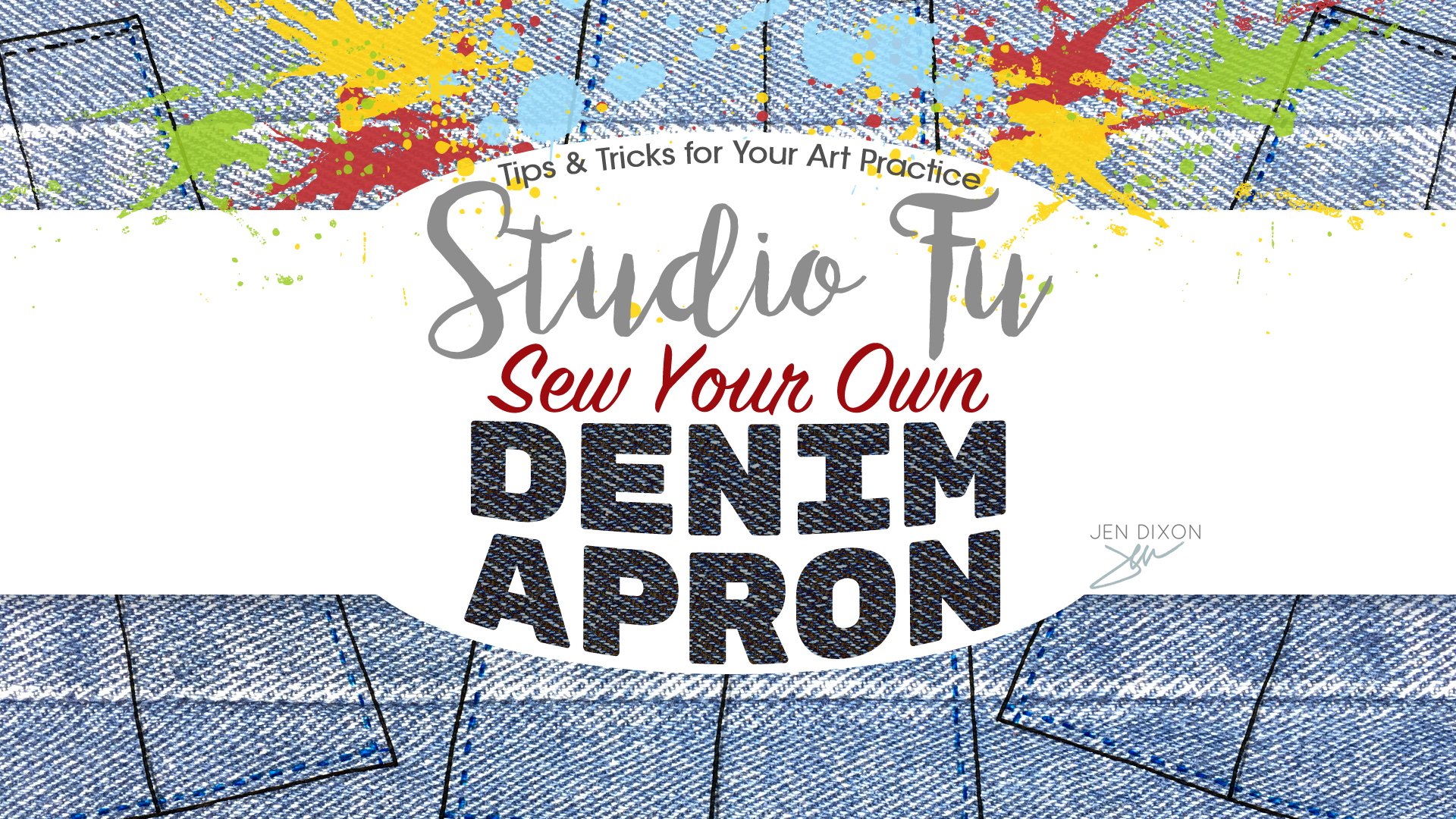 Studio Fu: Sew Your Own Denim Apron