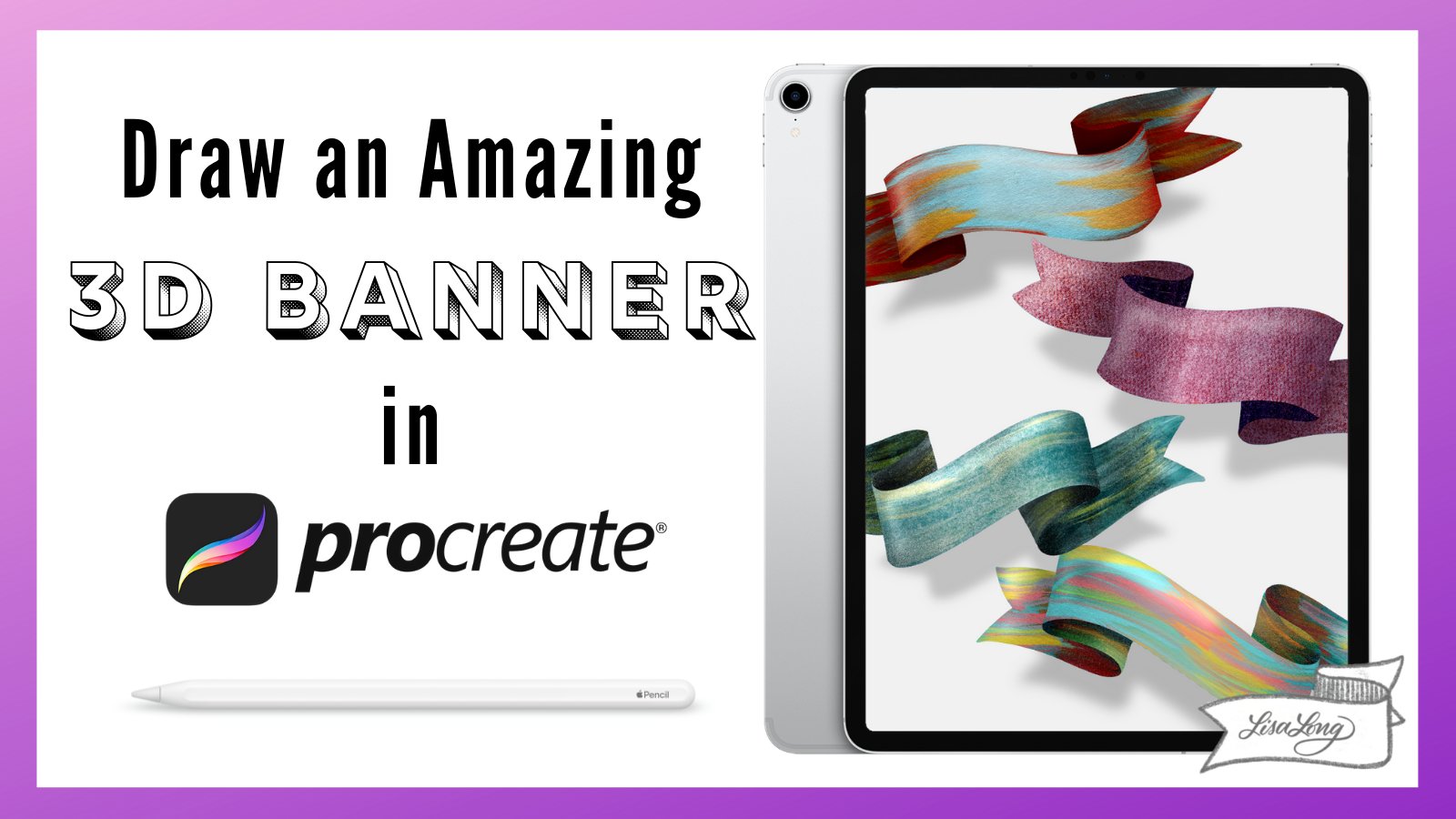 Draw an Amazing 3D Banner in Procreate