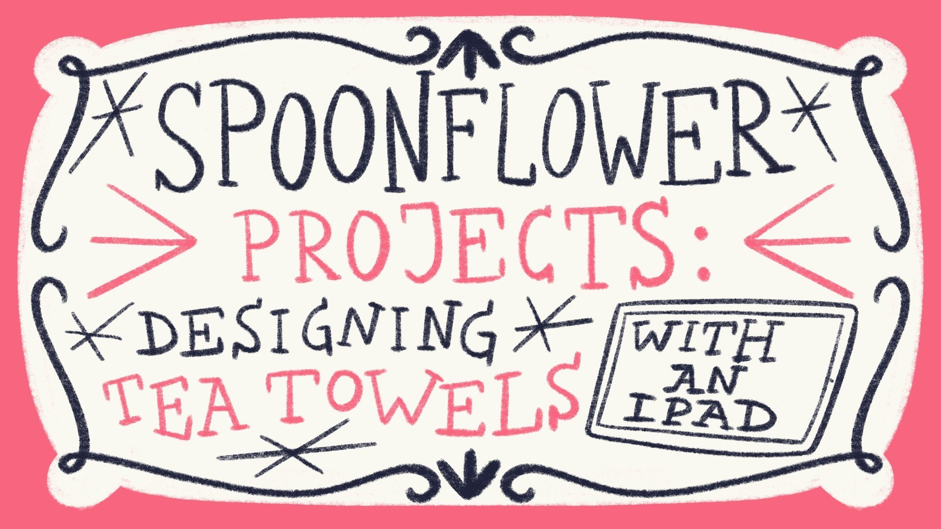 Spoonflower Projects: Creating tea towels with an Ipad