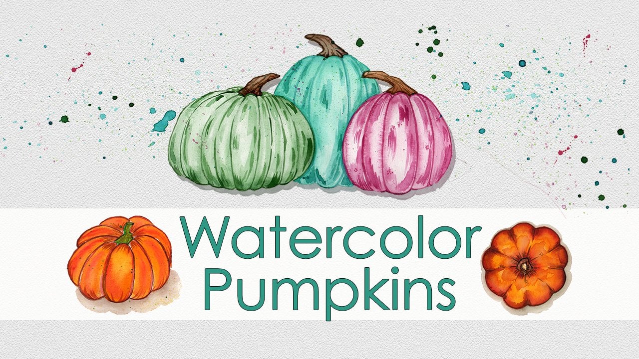 Watercolor Pumpkins