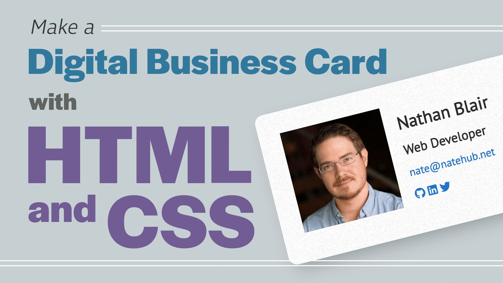 Make a Digital Business Card with HTML and CSS