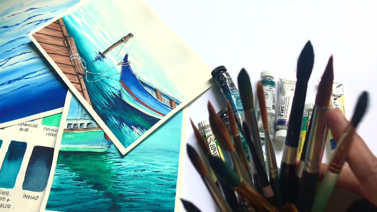 Watercolor Seascapes : an advanced class