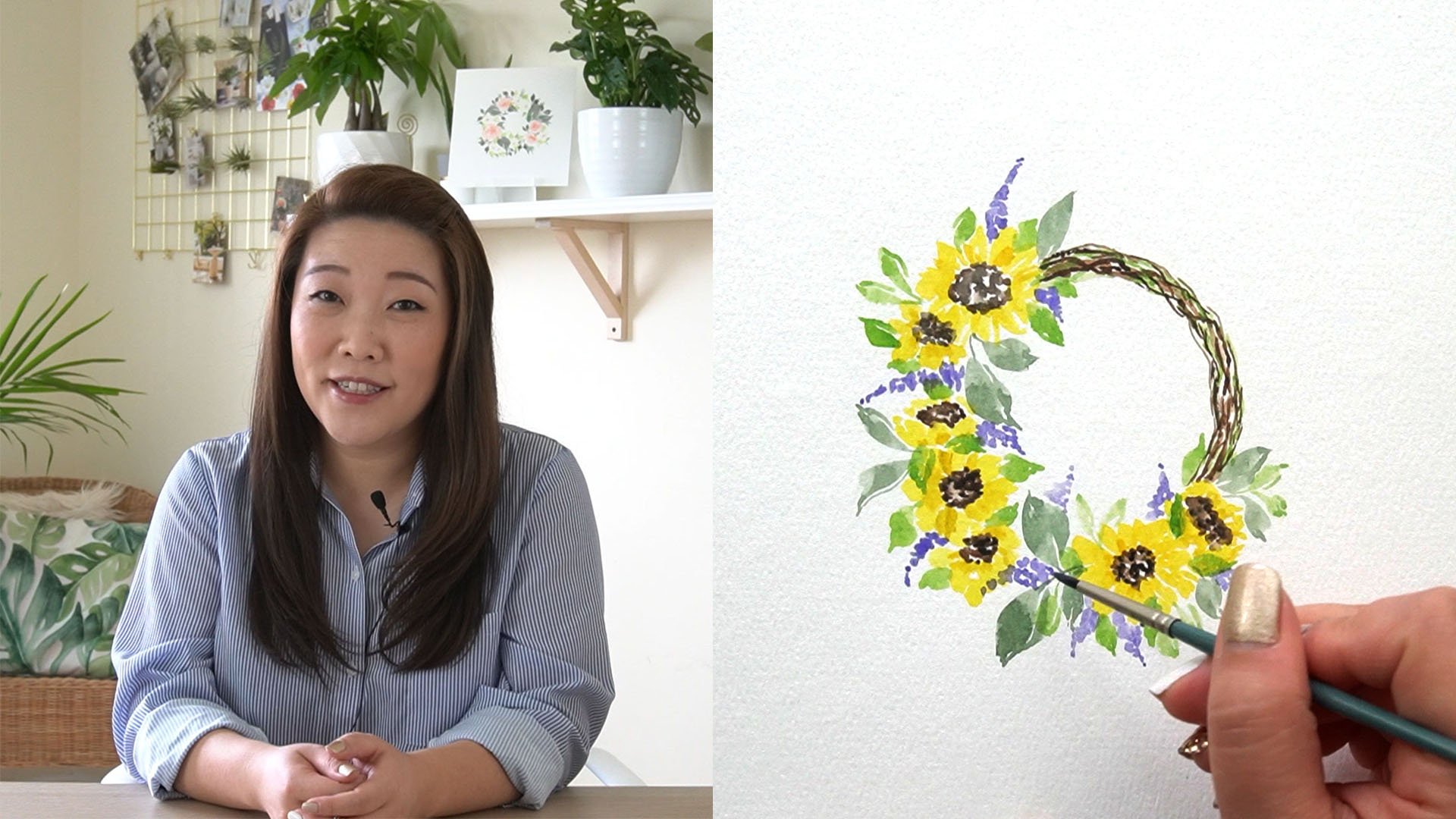 Loose Florals: Paint a Watercolor Wreath in 5 Steps