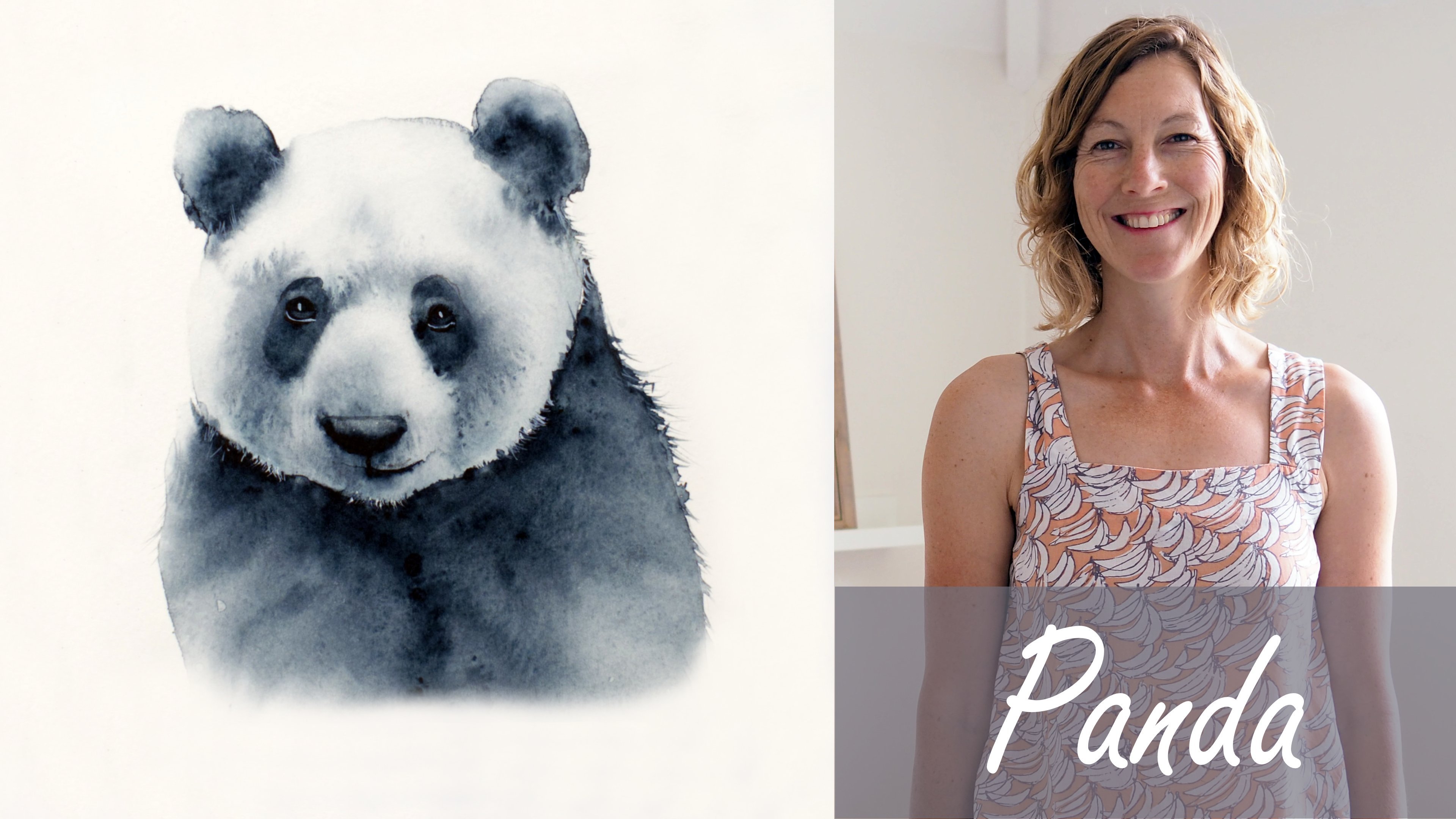 Panda. A Free-Flow Watercolour Masterclass with Jane Davies