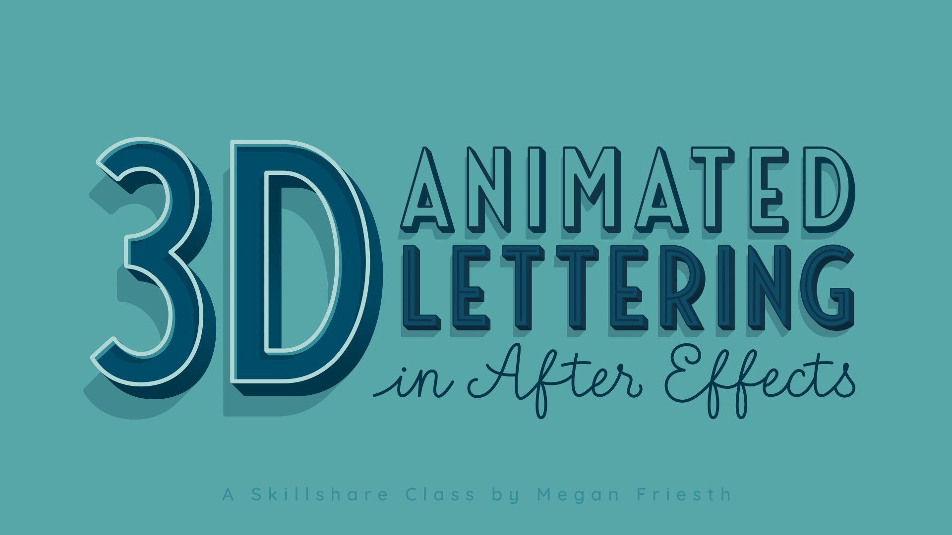 3D Animated Lettering in After Effects: 9 Styles, Infinite Possibilities