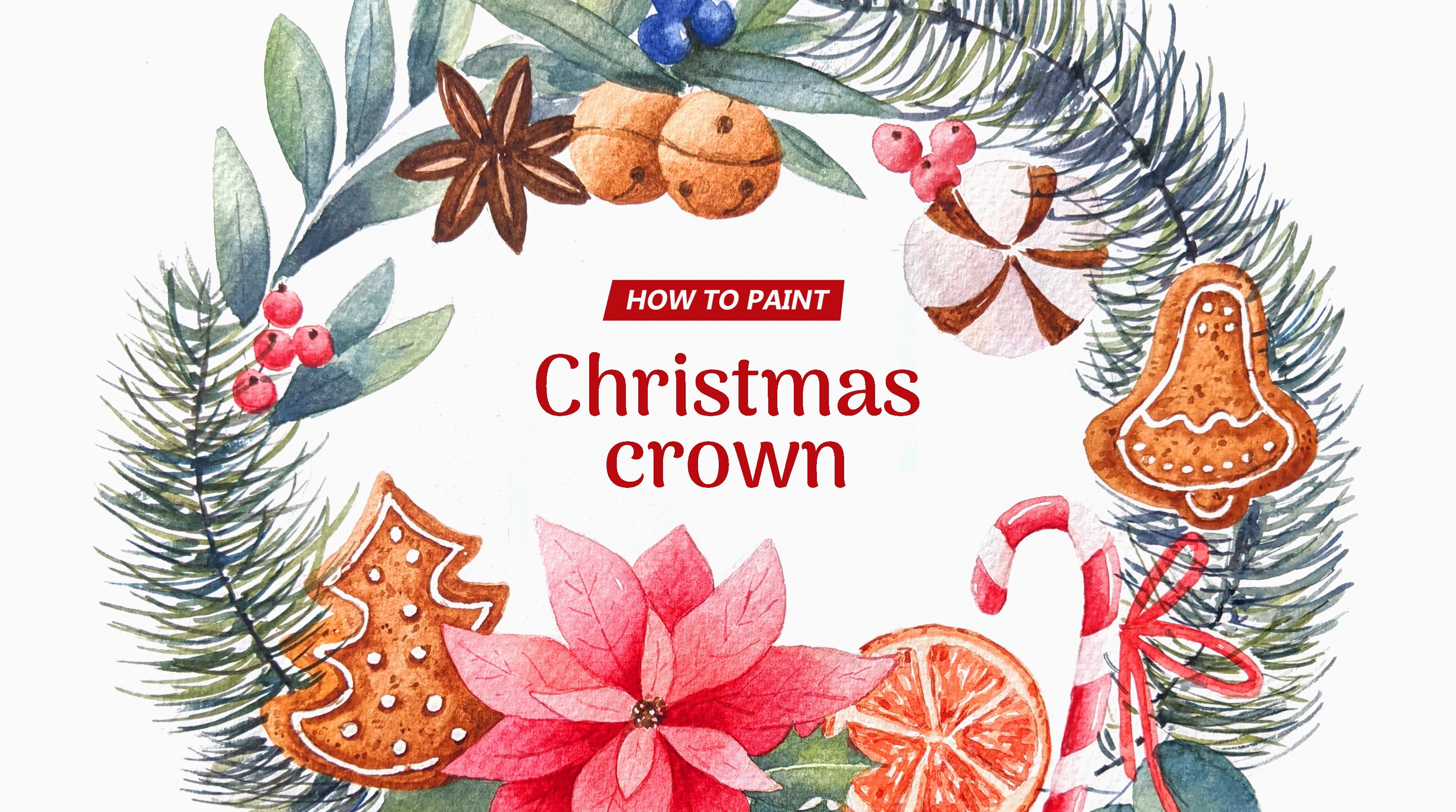 How to paint a Christmas Crown