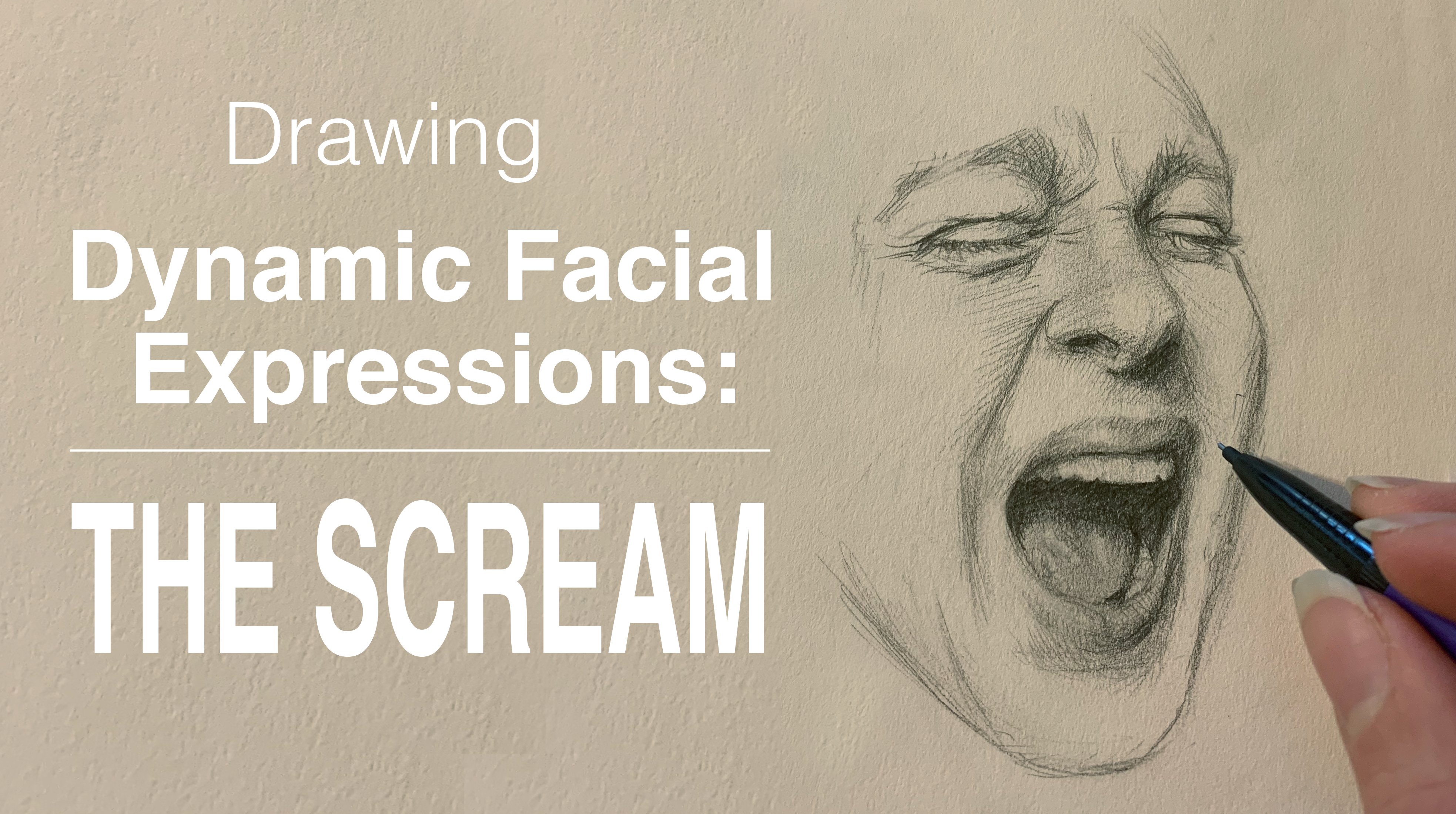 Drawing Dynamic Facial Expressions: The Scream