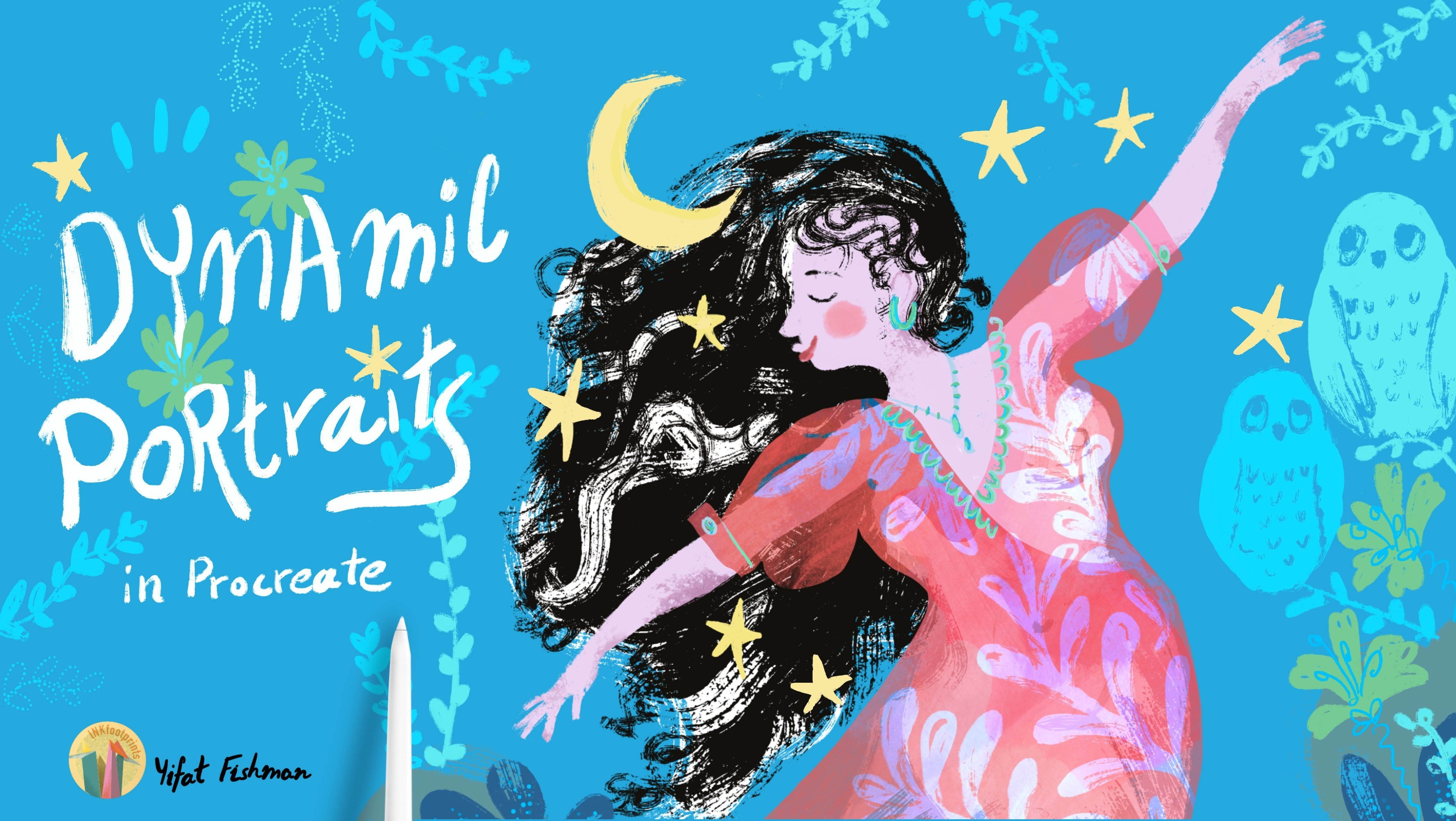 Bring Your Characters to Life: Create Enchanted Midnight Scene in Procreate