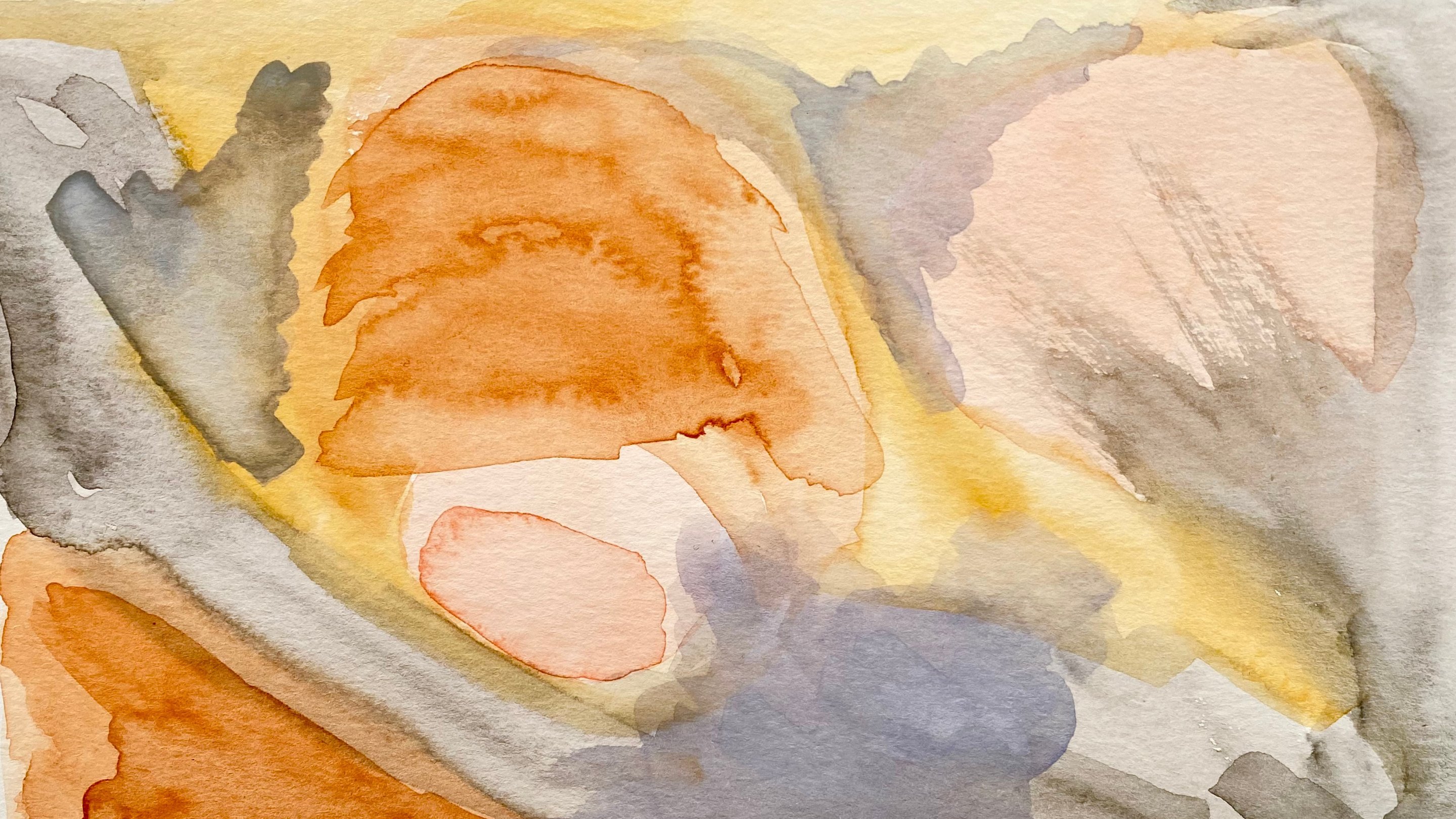 Abstract Watercolor Painting- Layers