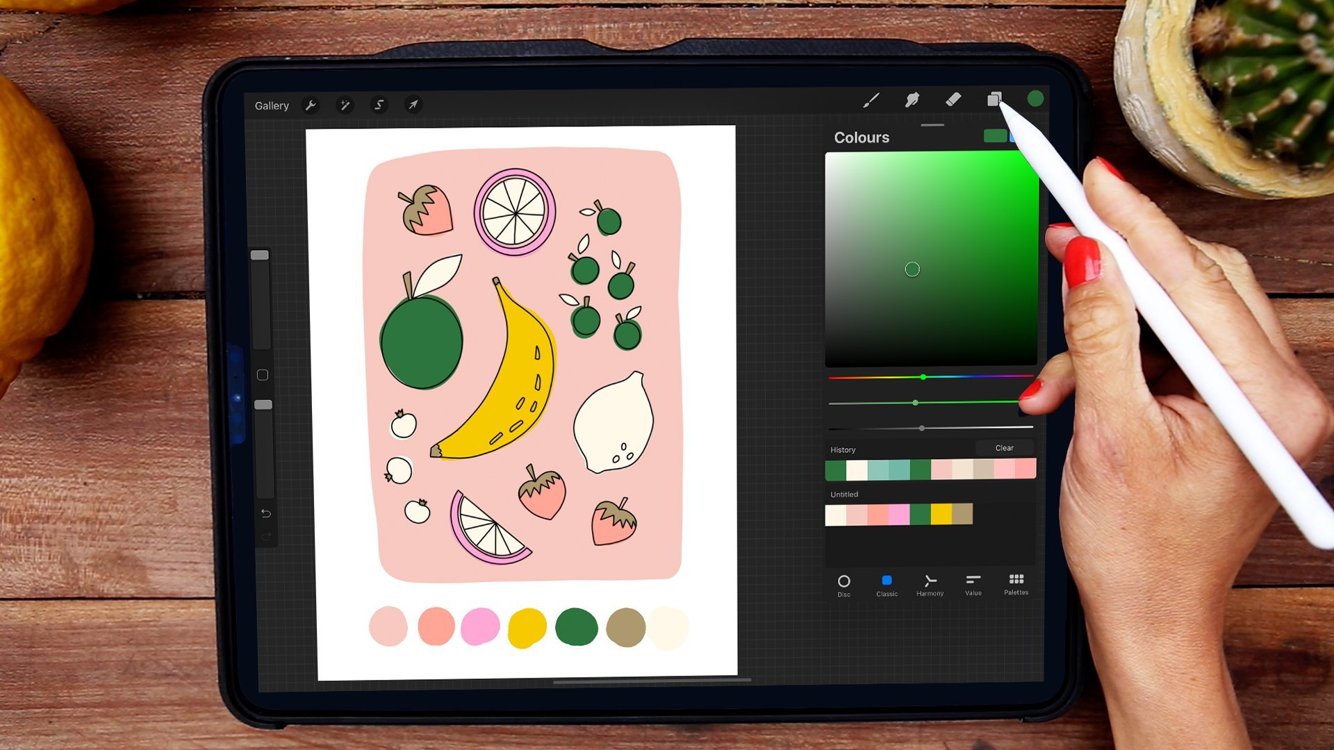 Color Inspiration for Digital Illustration: Color Palettes in Procreate