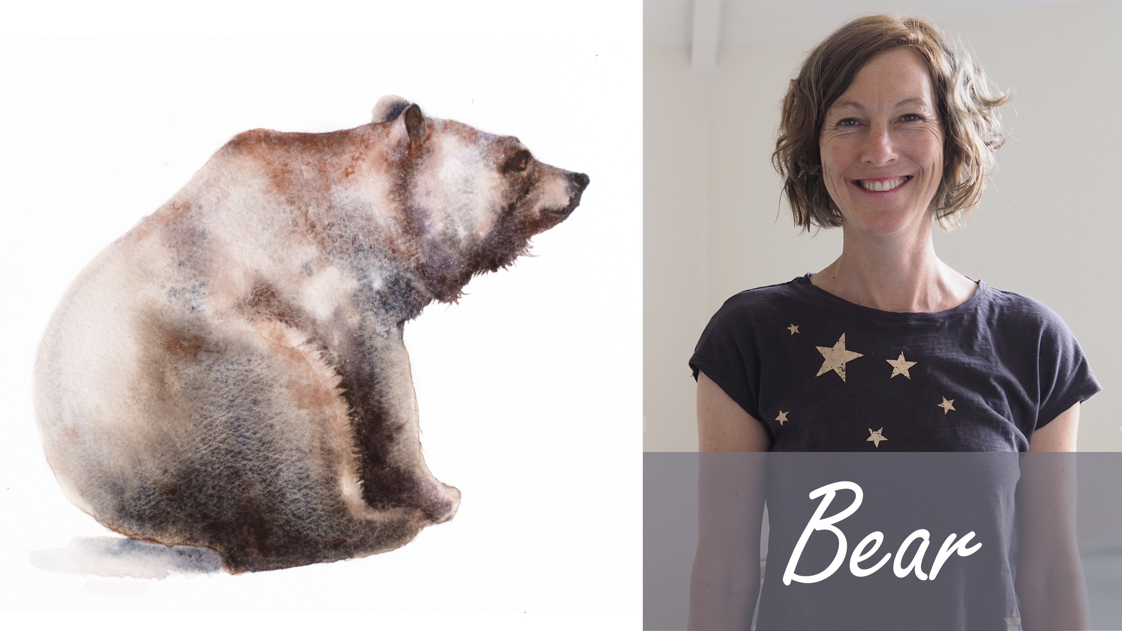 Bear. A Free-Flow Watercolour Masterclass with Jane Davies