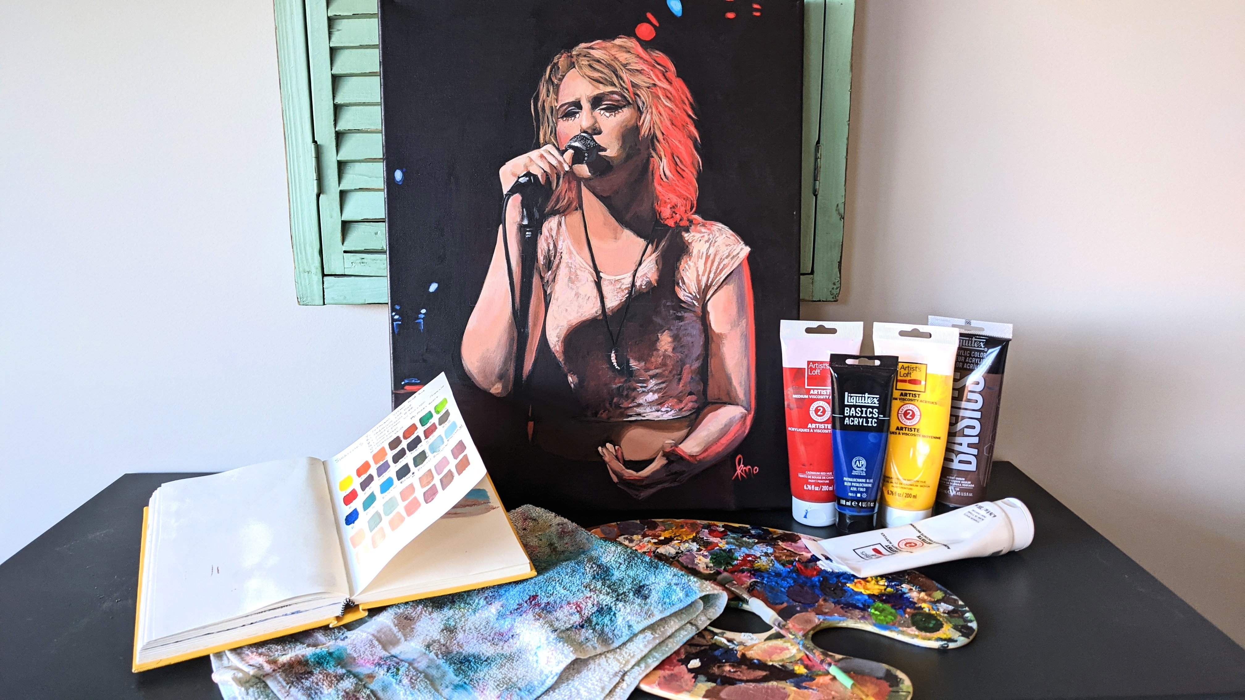 Painting Portraits: The Art of Mixing Colours with Acrylics