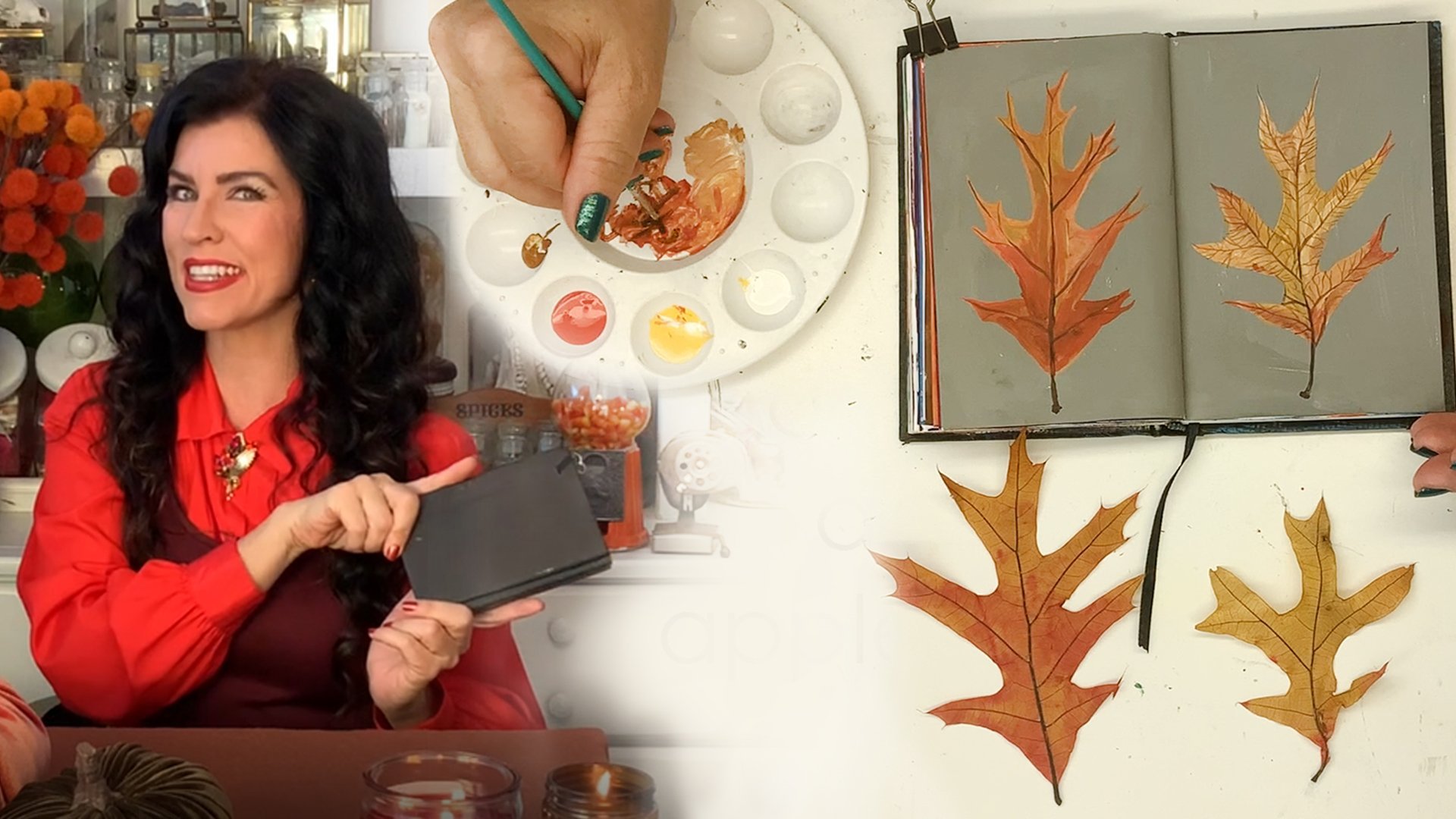 Acrylic Sketchbook Challenge: Five Days of Fall