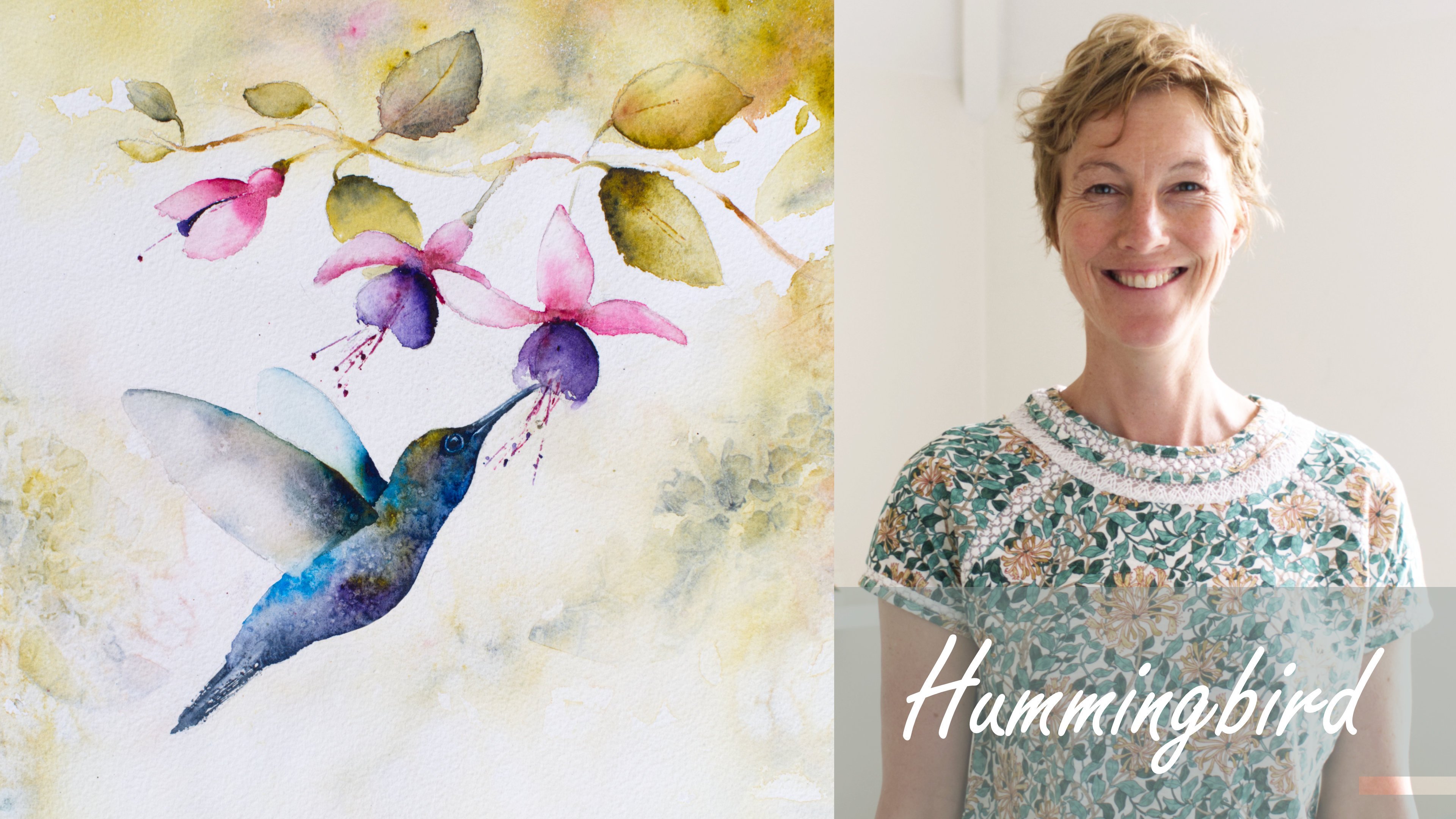 Hummingbird. A Free-Flow Watercolour Masterclass with Jane Davies