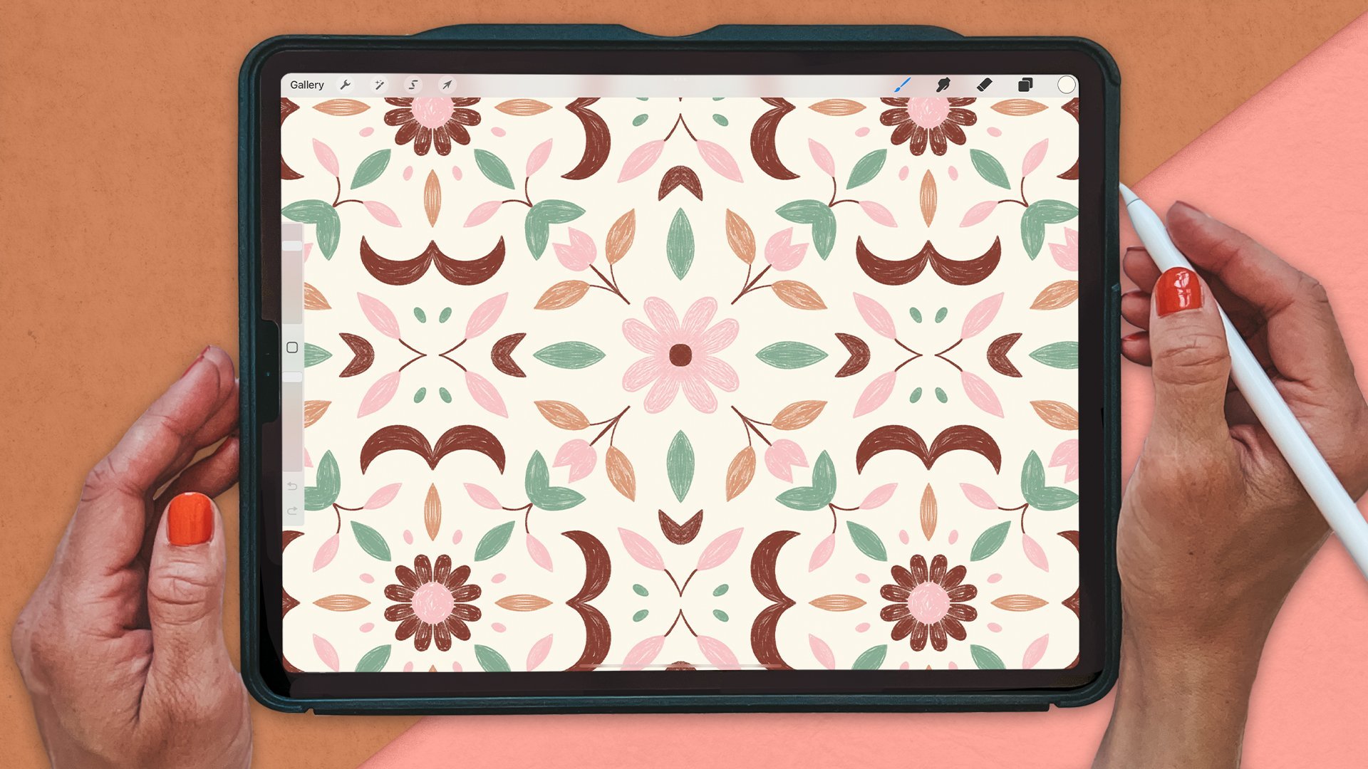 Explore Symmetric Pattern Design in Procreate