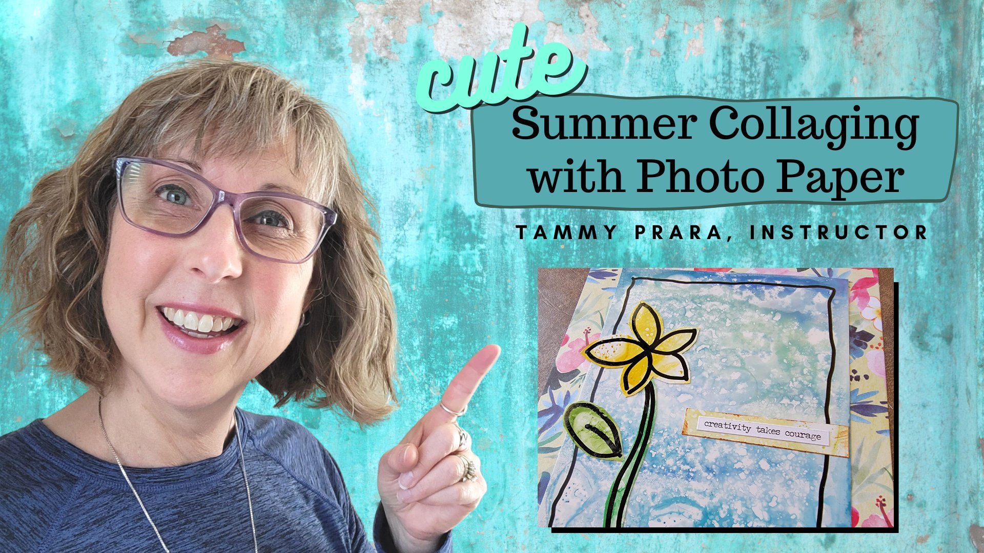 Cute Summer Collaging with Photo Paper and Gel Plate Anyone Can Do