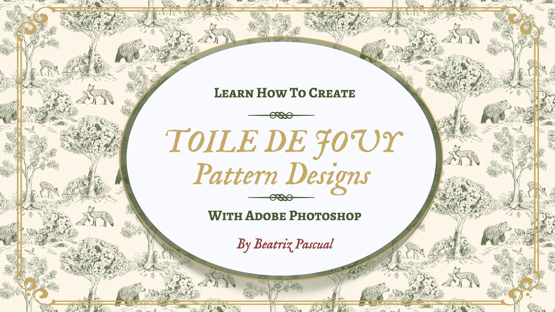 Learn How to Create Toile de Jouy Patterns with Adobe Photoshop