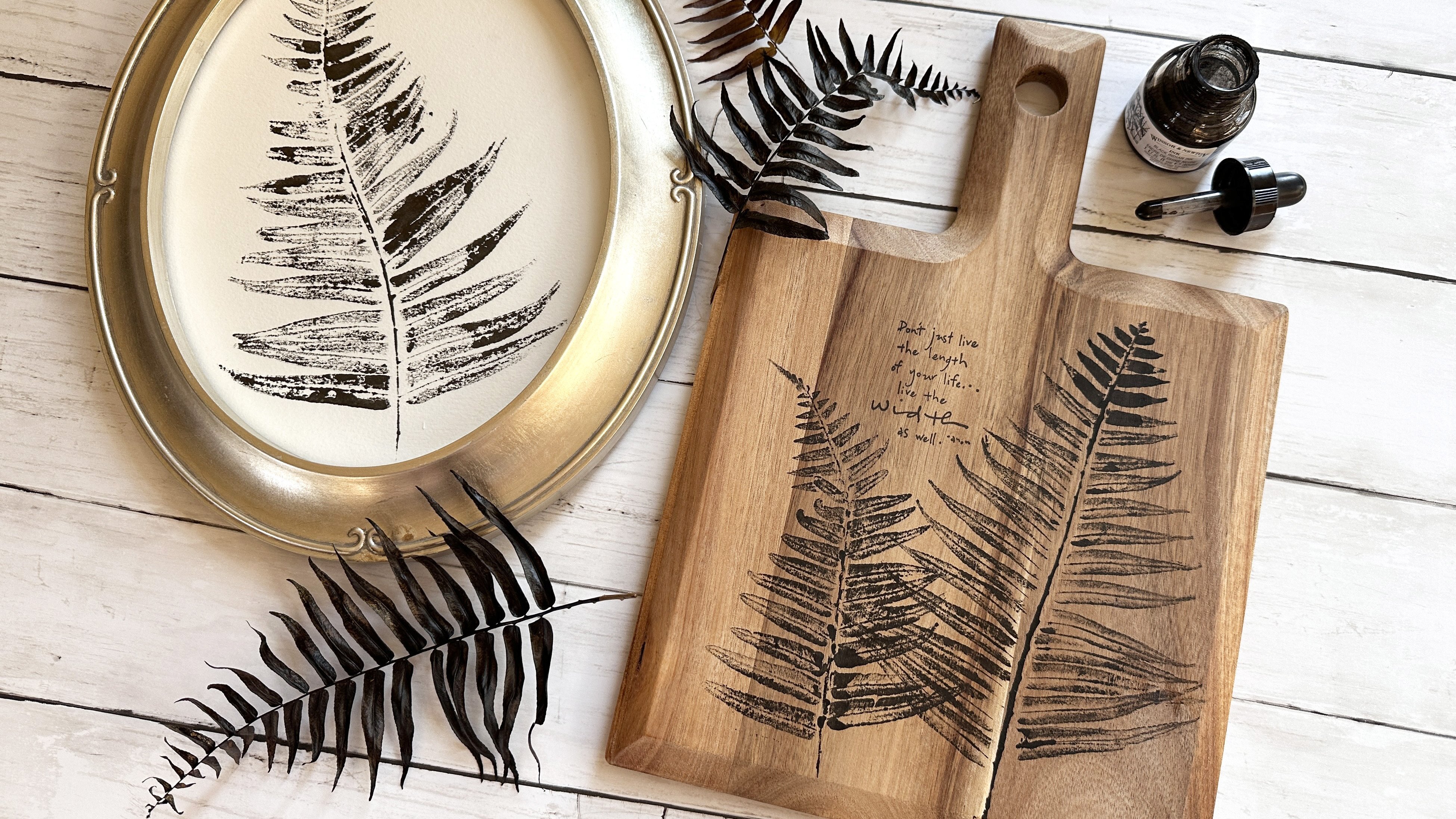 Creating Gifts and Home Decor with Ink Impressions of Florals and Botanicals