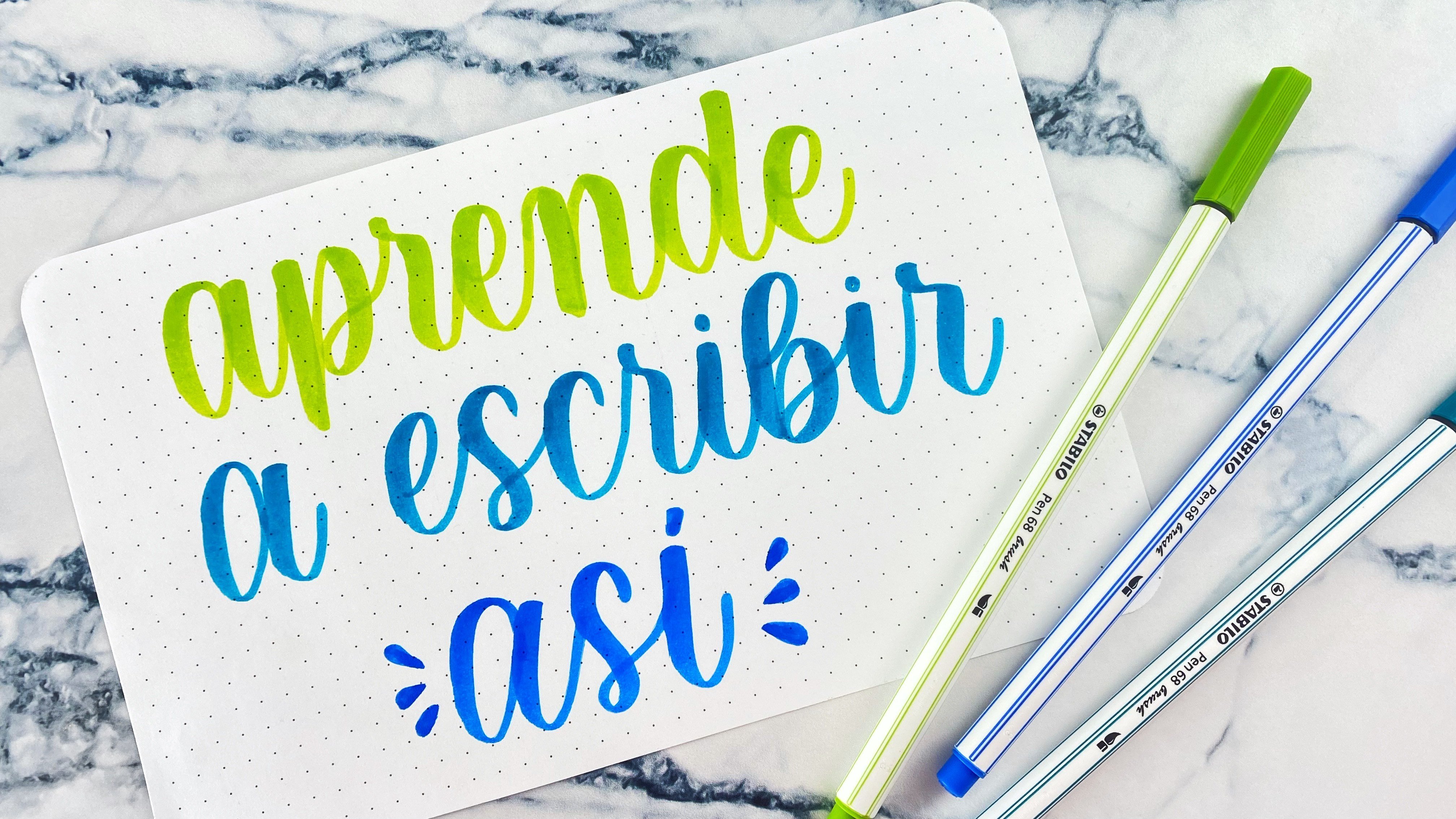 Brush Lettering desde cero | Secretos, tips y plantillas para principiantes