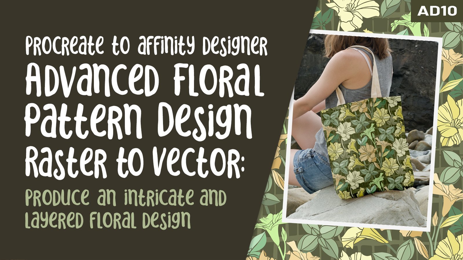 AD 10 Advanced Floral Design Raster to Vector