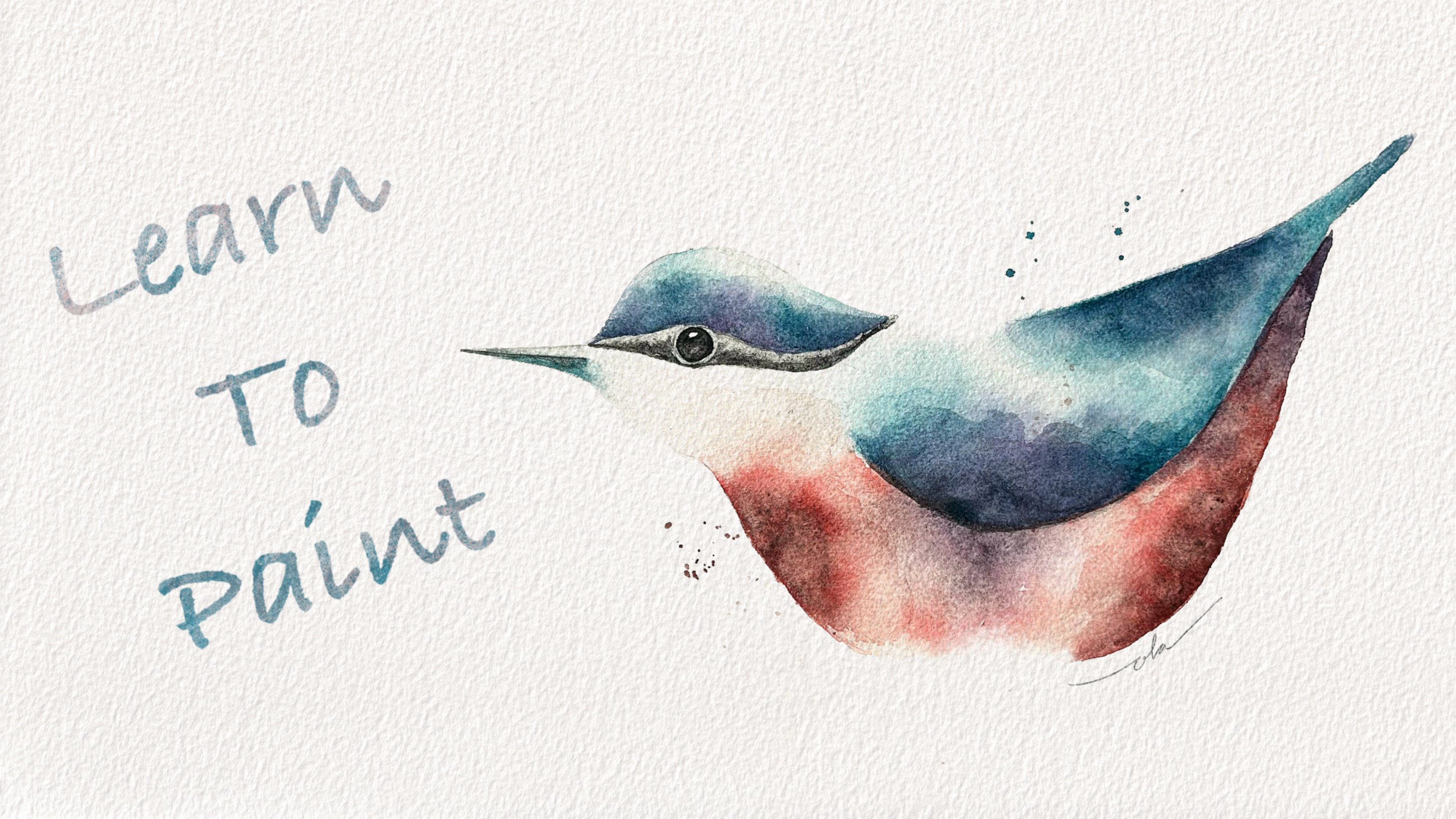 Learn To Paint A Simple Bird In Watercolor: Easy To Follow Step By Step Painting