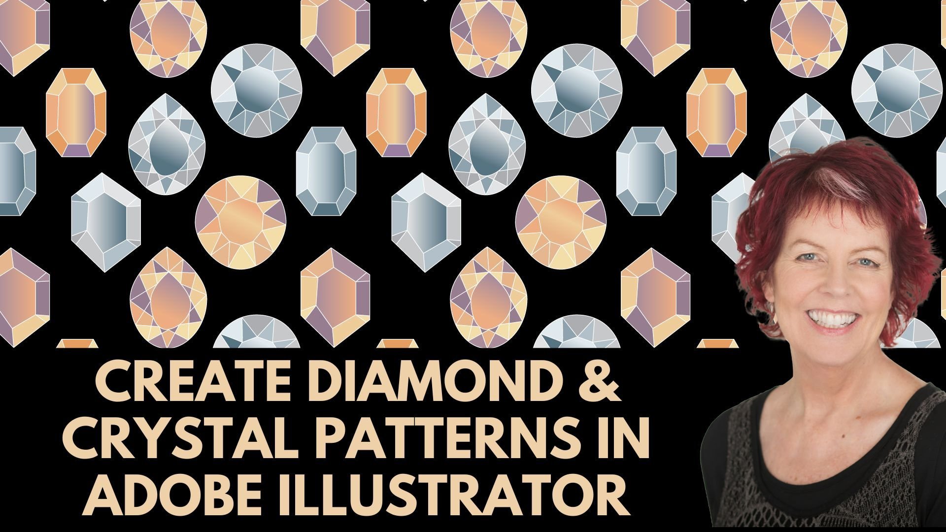 Diamond & Crystal Patterns in Adobe Illustrator - Graphic Design for Lunch™