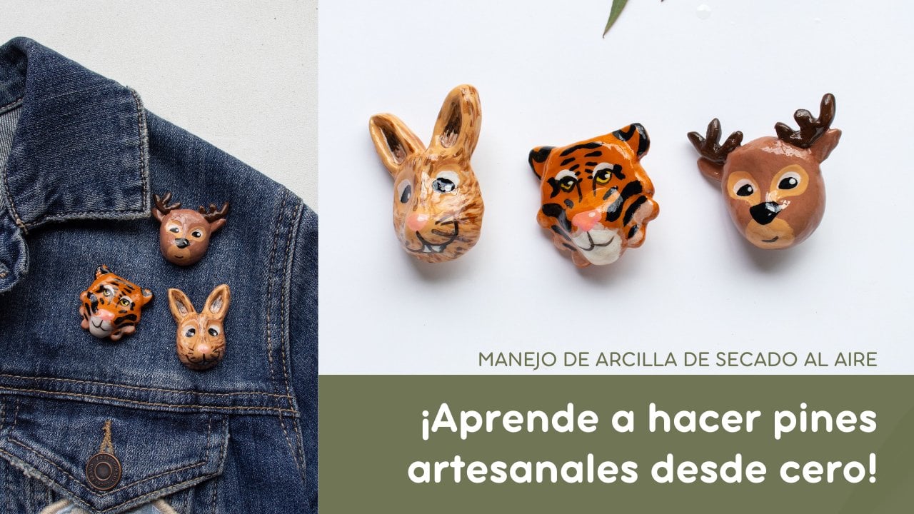 De Dibujos A Escultura: Aprende A Hacer Pines con Arcilla